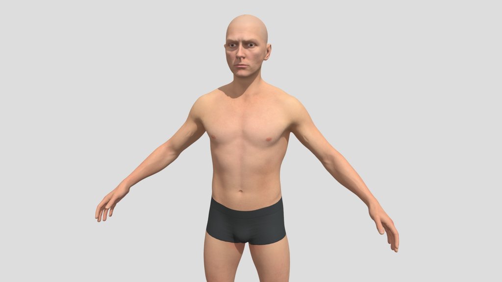 James  realistic male character 3D model