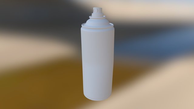 Spray Paint Scene 3D Model