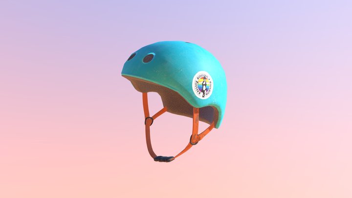 Skater Helmet 3D Model
