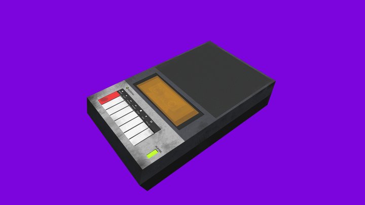 Cassete tape recorder 3D Model