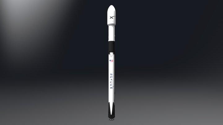 Falcon 9 - SpaceX 3D Model