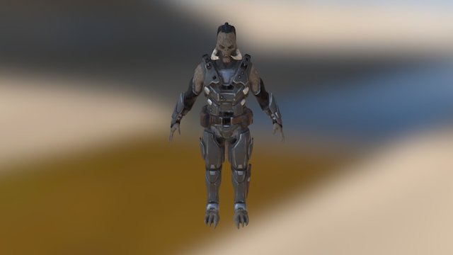 Skaarji Retextured (Early) 3D Model