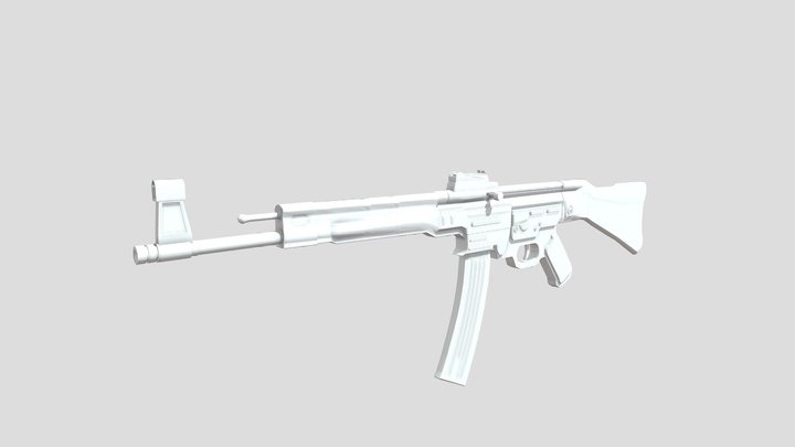 Untextured Sturmgewehr 44 3D Model