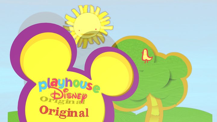 Playhouse Disney Original Logo (2007-2011) Remak 3D Model