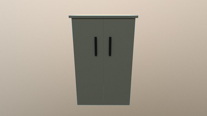 Lab Cabinet 3D Model
