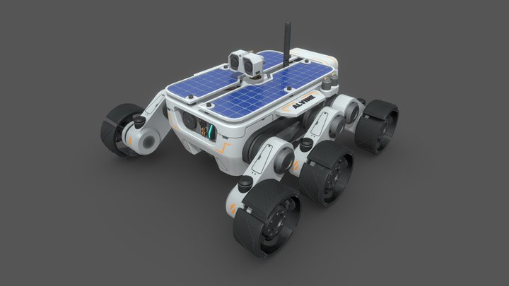 Alvine – mini rover 3D Model
