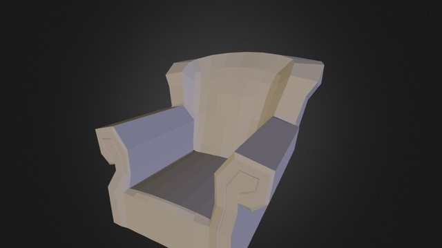 Armchair Base Mesh 3D Model
