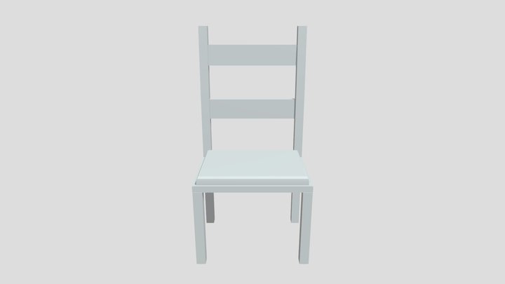 Interrogation Room Chair 3D Model