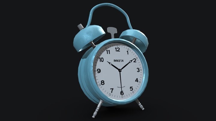 Alarm clock "Rocket" 3D Model