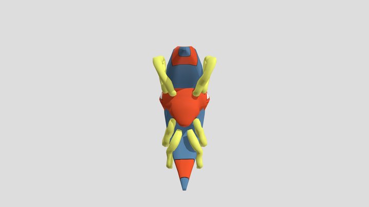 Monstro 3 (bug/water) 3D Model