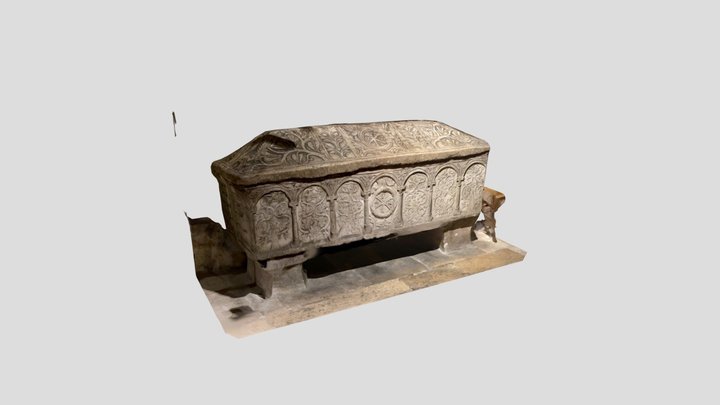 Sarcophage mérovingien VIe siècle 3D Model