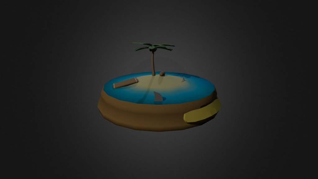Desert Island - 3D model by RuKus (@imrukus) [395a9a5] - Sketchfab