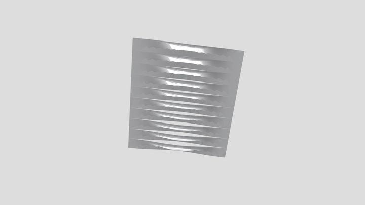 Parametric louver 3D Model