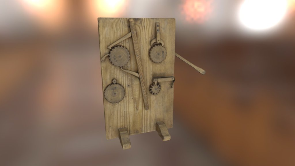 Christopher Polhem mechanical wooden modelTM1976