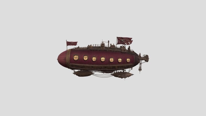 Crimson Sky Leviathan 3D Model