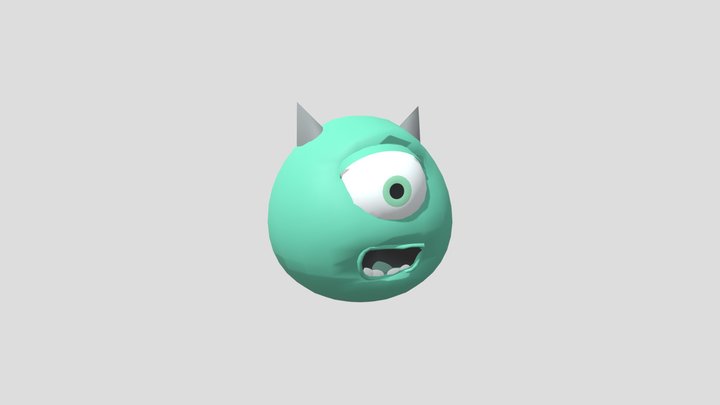 Cursed_Wazowski Character Block 3D Model