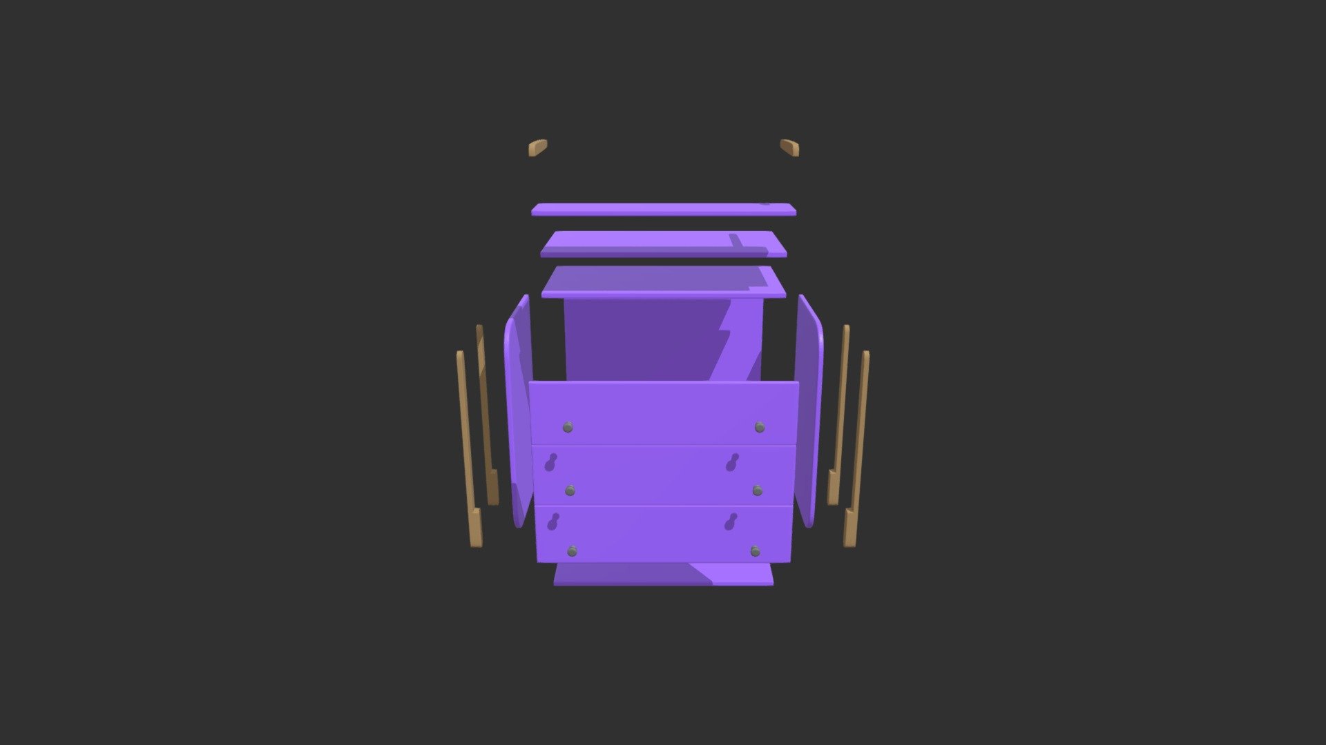 Пеленальный камод (в разборе) - Download Free 3D model by EnjoyLife_Tlt ...