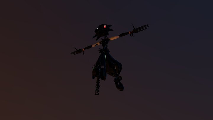 Hurt daycare bot (FNAF security breach ruin) 3D Model