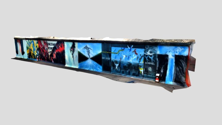 Berlin Wall - East Side Gallery 3D Model