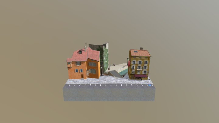 Annecy CityScene 3D Model