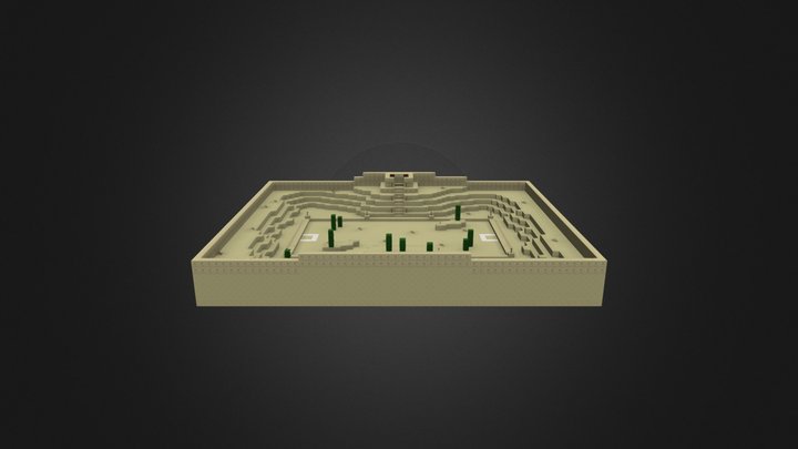 Pixelmon Battle Arena DESERT BIOME 3D Model