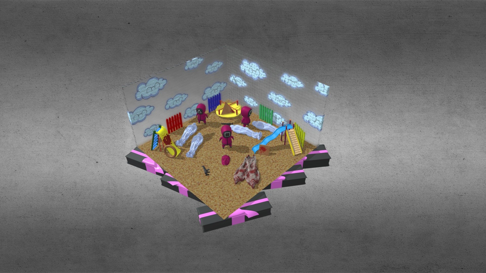 Lowpoly Squidgame Map