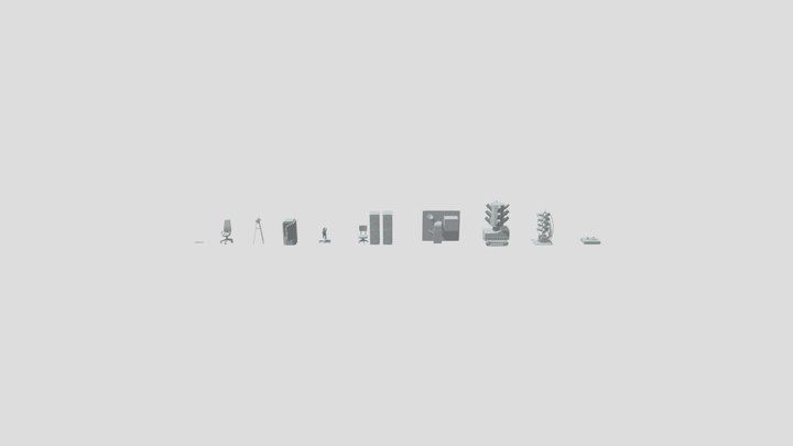 10 objects from Quantum break 3D Model