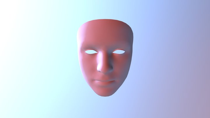 Mouth Shrug Upper 3D Model