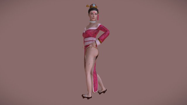 Ancient Chinese Consort 3D Model