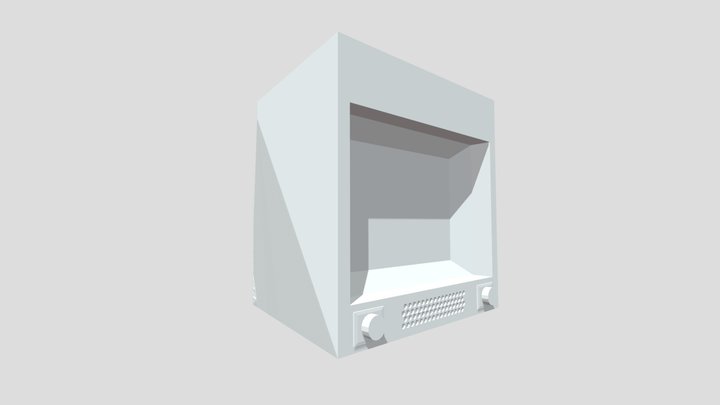 An Old Monitor 3D Model
