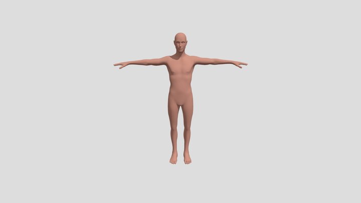 Male_Skinny_Base_Mesh 3D Model