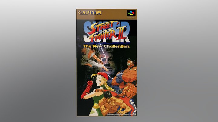 Super Street Fighter II SFC -Box 3D Model