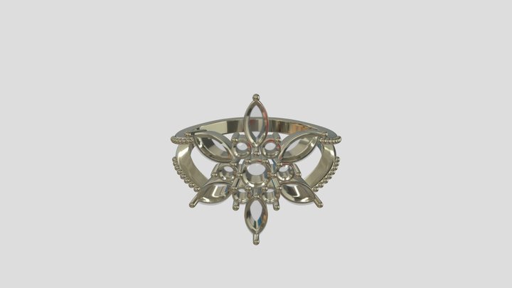APRG006 goldring wedding engagement luxury – Free 3D Model STL