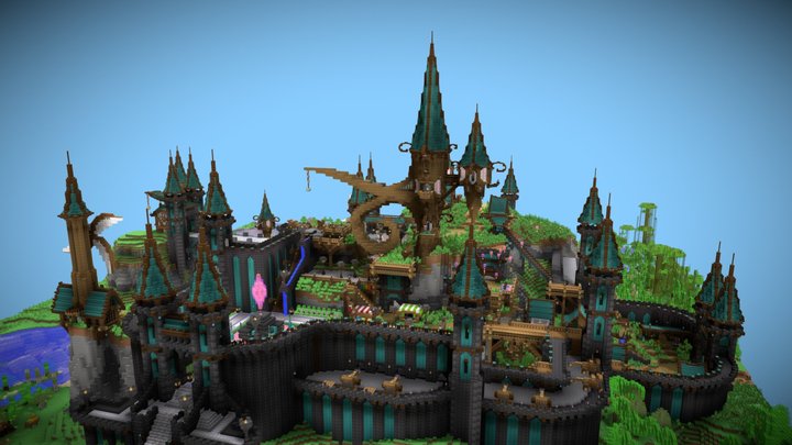Rainbow Multiverse - Minecraft Build 3D Model
