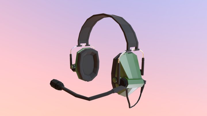 Peltor Com-Tac 2 Headset 3D Model