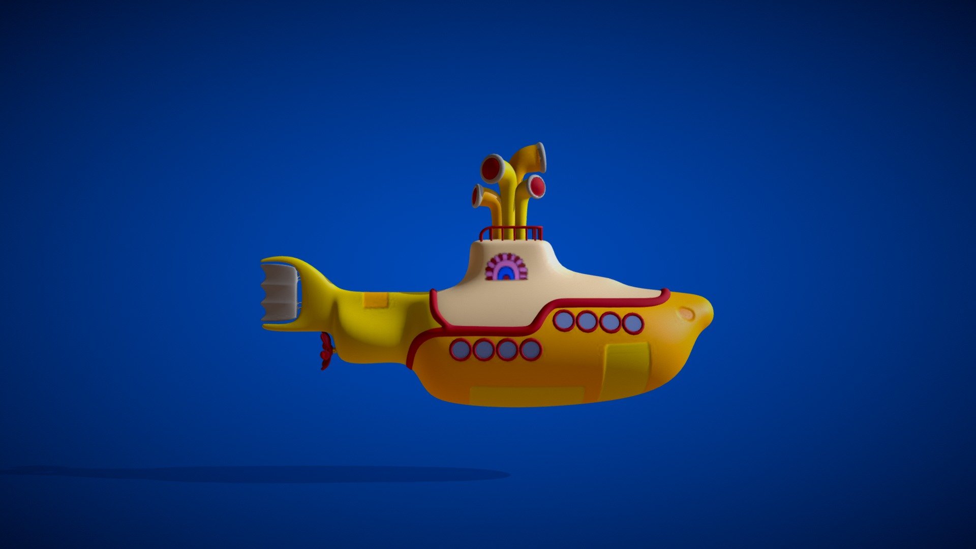 Yellow Submarine 3D model by ArturoMerritt [3960789] Sketchfab
