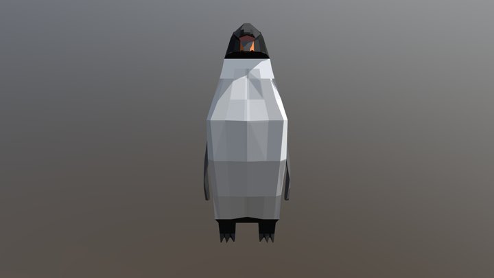 (Actual) Low Poly Penguin 3D Model
