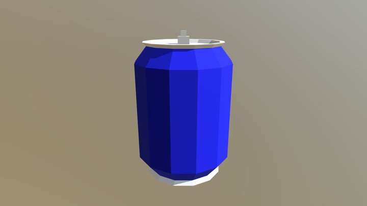 Soft Drink Blue 3D Model