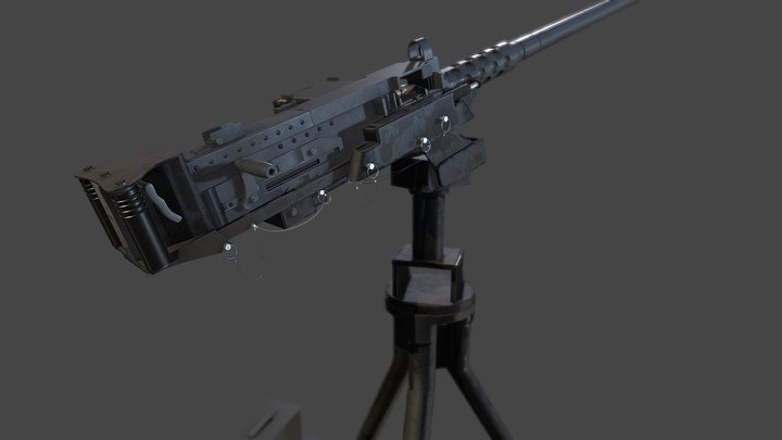 M9 .50 Cal 3D Model