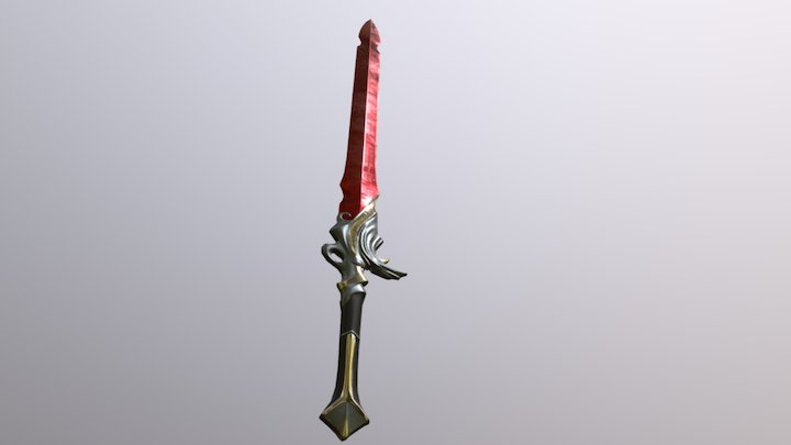 Sprinkled Sword 3D Model