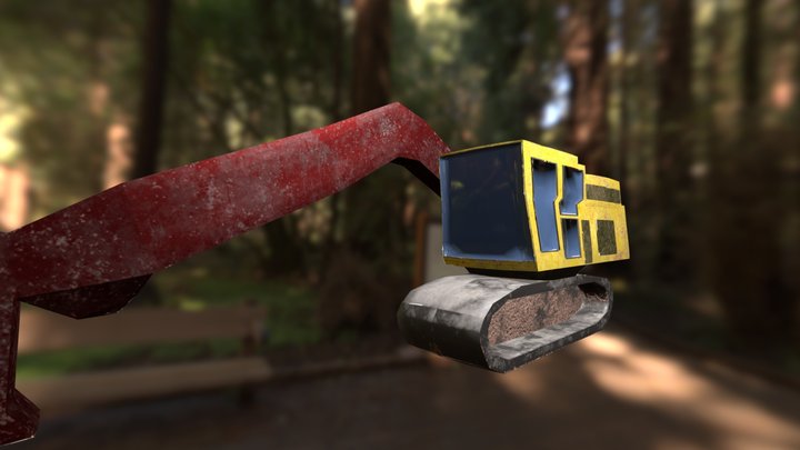 Feller Buncher 3D Model