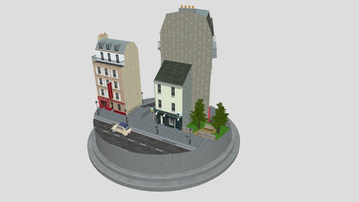 Delbaen Tibo cityscene 3D Model