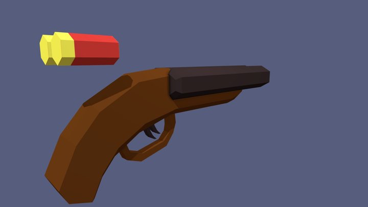 shotgun double barrel 3D Model