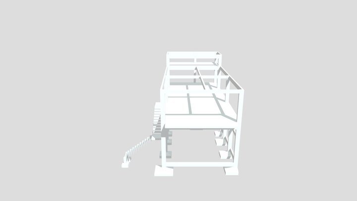 Projeto Estrutural - Edificação Mista 3D Model