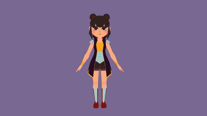 Low Poly Character 3D Model