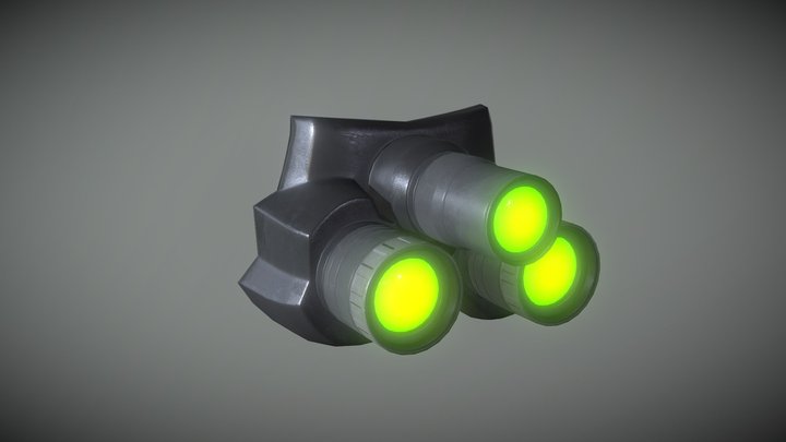 Sam Fisher's Multivision Trident Goggles 3D Model