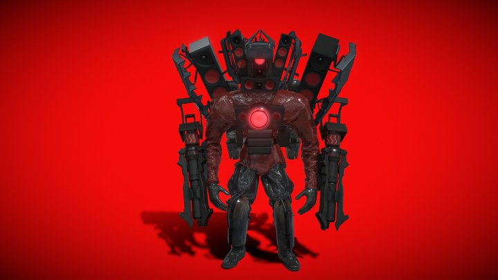 upgraded titan speaker man 3D Model