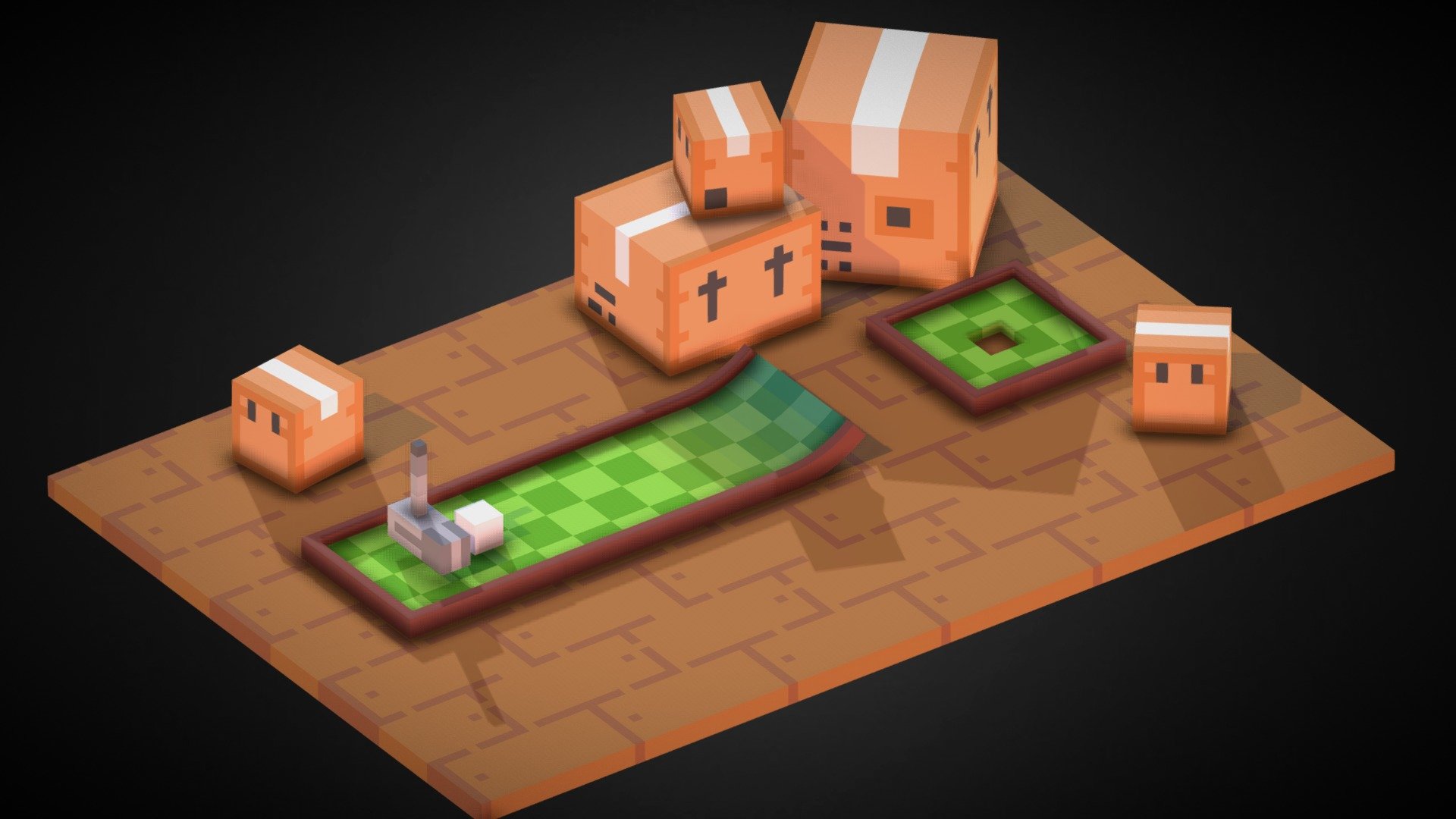 Voxel Putt - 3D model by Voxels (@ZachSoares) [396dba2] - Sketchfab