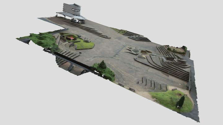 Espace aménagé "Forum", lycée Voltaire (Orléans) 3D Model