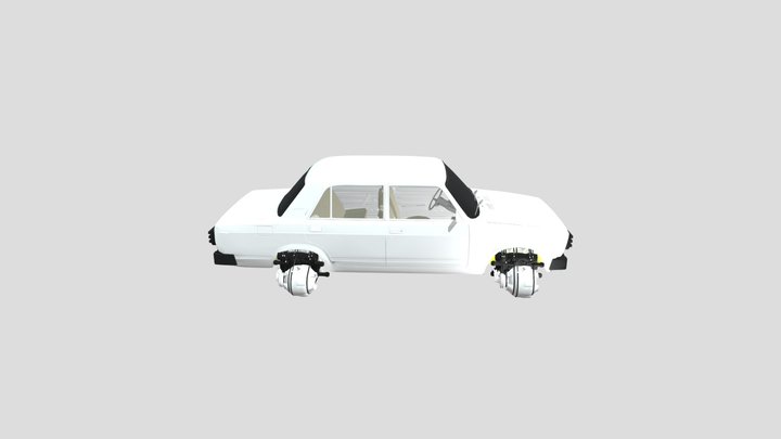 Cyberpunk lada 3D Model